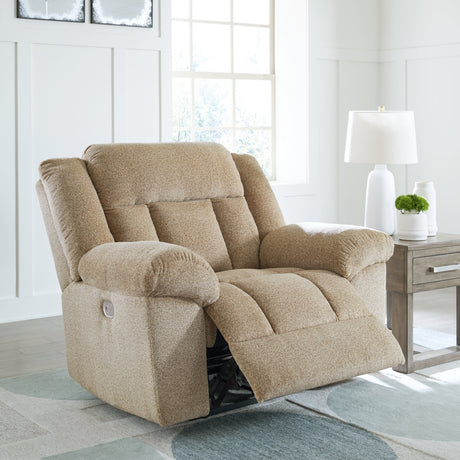 Tip-Off Wheat Power Recliner - Ornate Home
