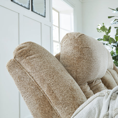 Tip-Off Wheat Power Recliner - Ornate Home