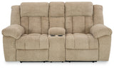 Tip-Off Wheat Power Reclining Loveseat (Online Special Price) - Ornate Home