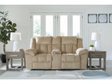 Tip-Off Wheat Power Reclining Loveseat - Ornate Home