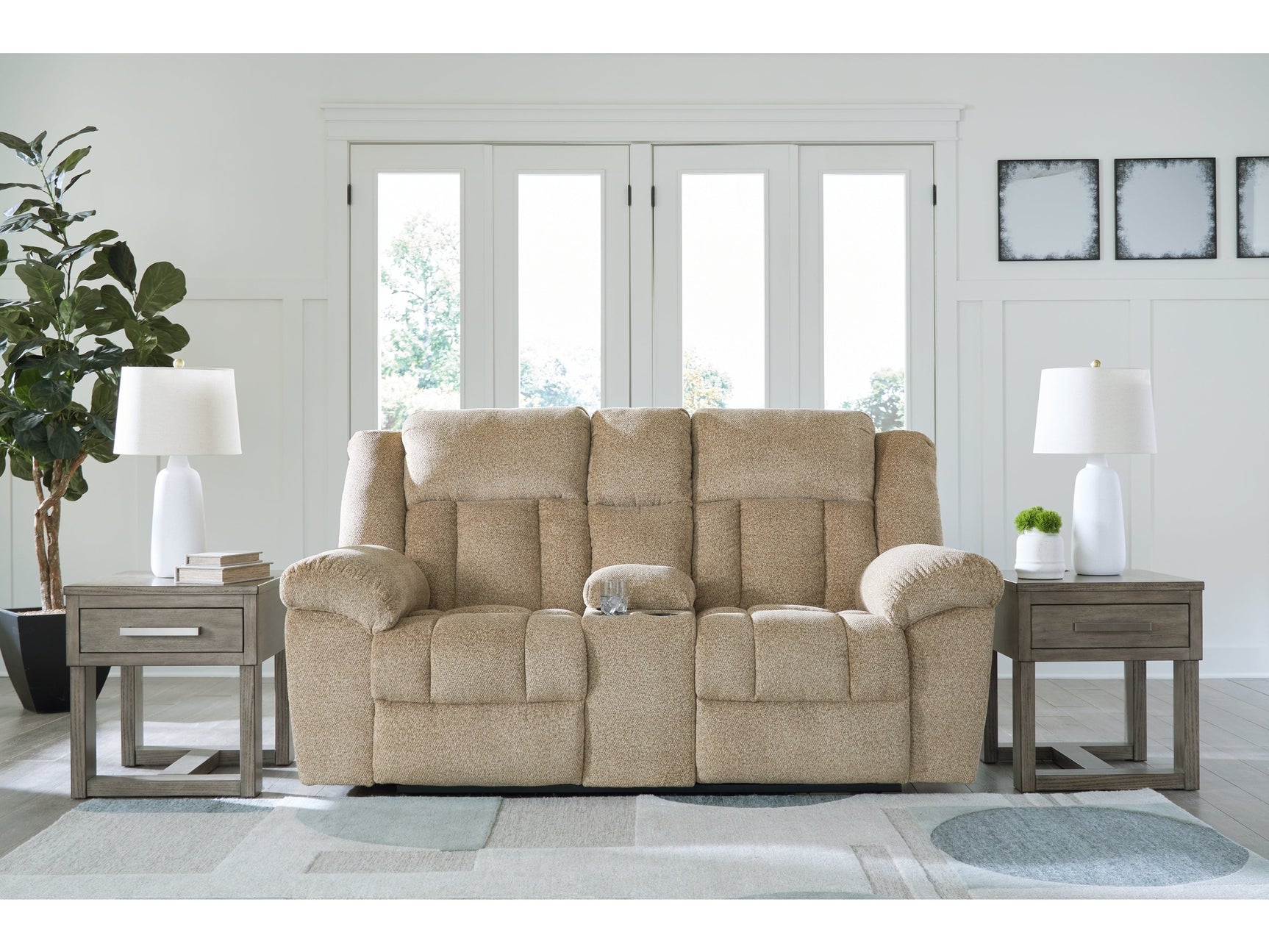 Tip-Off Wheat Power Reclining Loveseat - Ornate Home