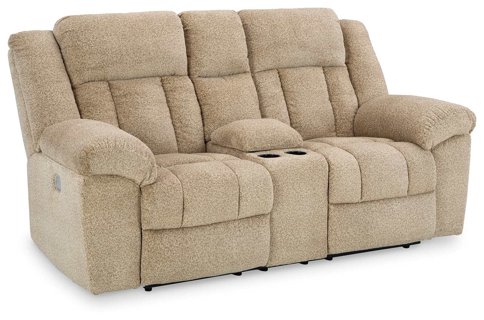 Tip-Off Wheat Power Reclining Loveseat - Ornate Home