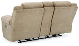 Tip-Off Wheat Power Reclining Loveseat - Ornate Home