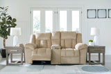Tip-Off Wheat Power Reclining Loveseat - Ornate Home