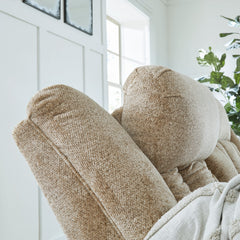 Tip-Off Wheat Power Reclining Loveseat - Ornate Home