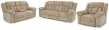Tip-Off Wheat Power Reclining Sofa, Loveseat and Recliner (Online Special Price) - Ornate Home