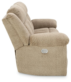 Tip-Off Wheat Power Reclining Sofa - Ornate Home