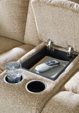Tip-Off Wheat Power Reclining Sofa and Loveseat (Online Special Price) - Ornate Home