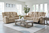 Tip-Off Wheat Power Reclining Sofa and Loveseat (Online Special Price) - Ornate Home