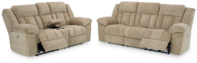 Tip-Off Wheat Power Reclining Sofa and Loveseat (Online Special Price) - Ornate Home