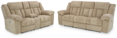 Tip-Off Wheat Power Reclining Sofa and Loveseat (Online Special Price) - Ornate Home