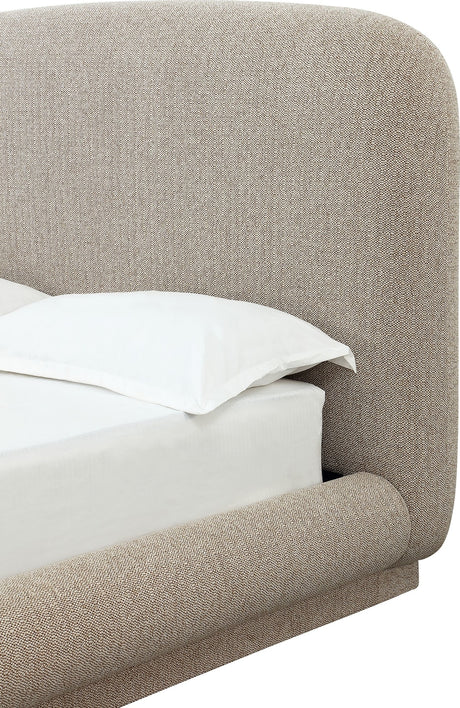 Tirimbina Hyena California King Chenille Upholstered Platform Bed - Ornate Home