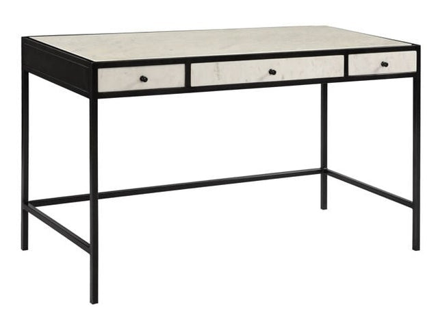 Tisbury Gunmetak/White Desk - Ornate Home