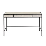 Tisbury Gunmetak/White Desk - Ornate Home