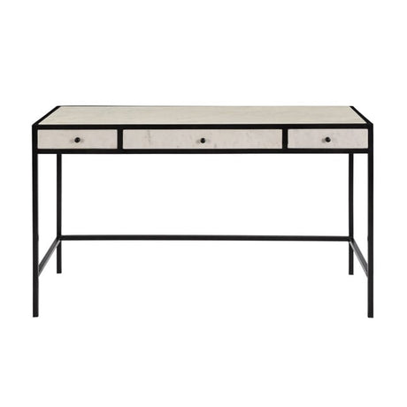 Tisbury Gunmetak/White Desk - Ornate Home