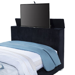 Tisdall Black California King Flame Visualizer TV Bed - Ornate Home