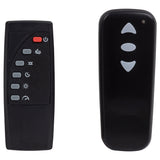 Tisdall Black Queen Flame Visualizer Wingback TV Bed - Ornate Home