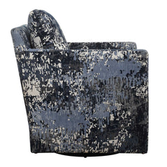 Tisdell Blue Patterned Swivel/Glider - Ornate Home