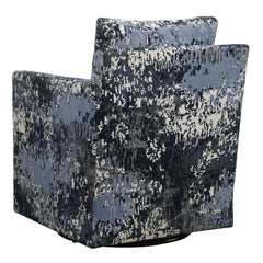 Tisdell Blue Patterned Swivel/Glider - Ornate Home