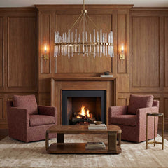 Tisdell Canyon Pink/Red Swivel/Glider - Ornate Home