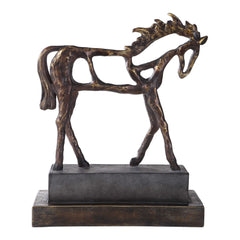 Titan Horse Bronze/Brown/Gray Sculpture - Ornate Home