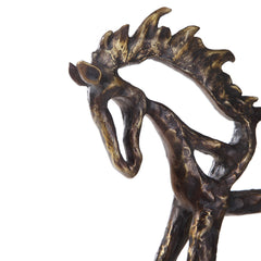 Titan Horse Bronze/Brown/Gray Sculpture - Ornate Home