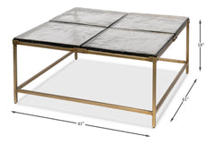 Titus Bronze Coffee Table - Ornate Home
