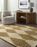 Tivka Diamond Checkered Wool Rug - Ornate Home