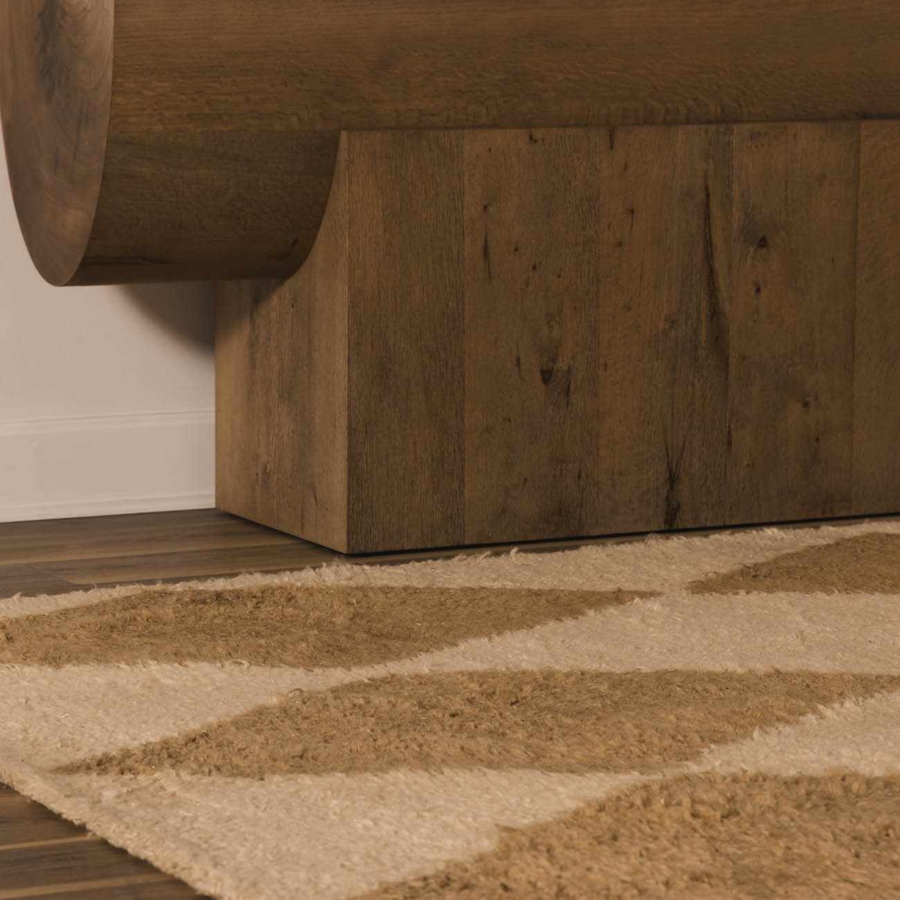 Tivka Diamond Checkered Wool Rug - Ornate Home