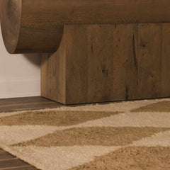 Tivka Diamond Checkered Wool Rug - Ornate Home