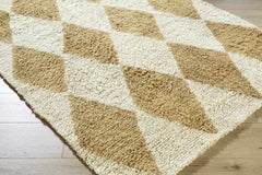 Tivka Diamond Checkered Wool Rug - Ornate Home