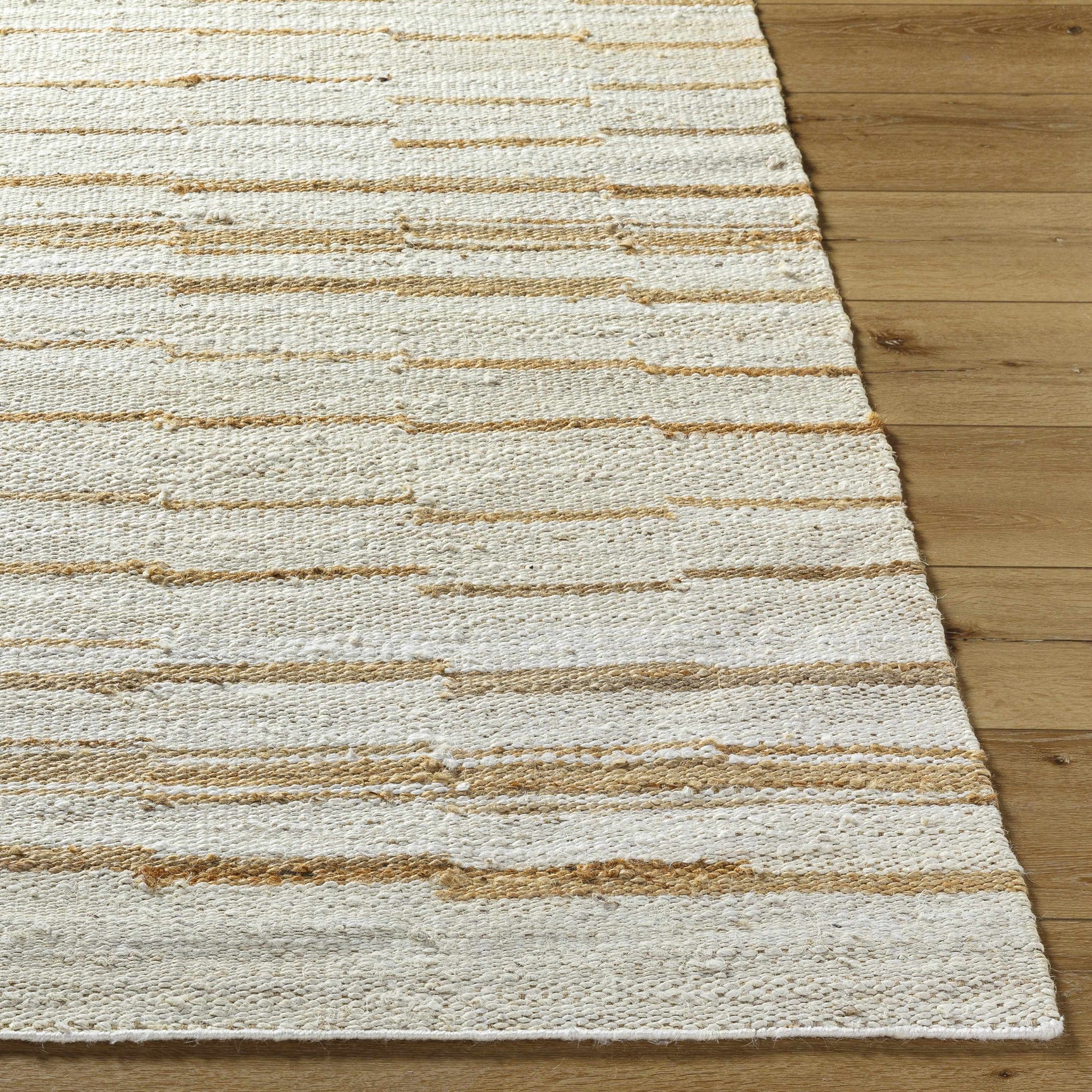 Tivon Broken-Striped Jute Rug - Ornate Home
