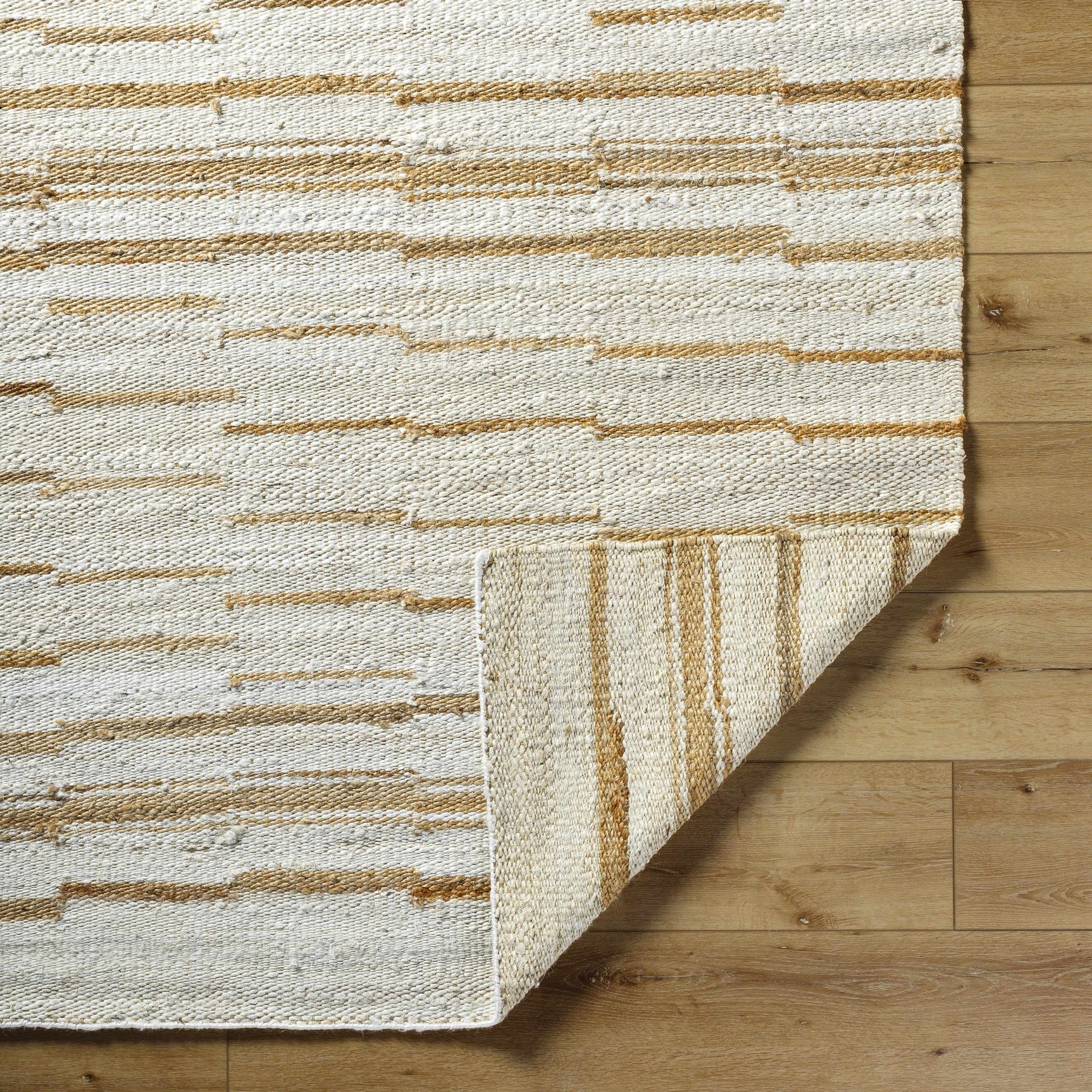 Tivon Broken-Striped Jute Rug - Ornate Home
