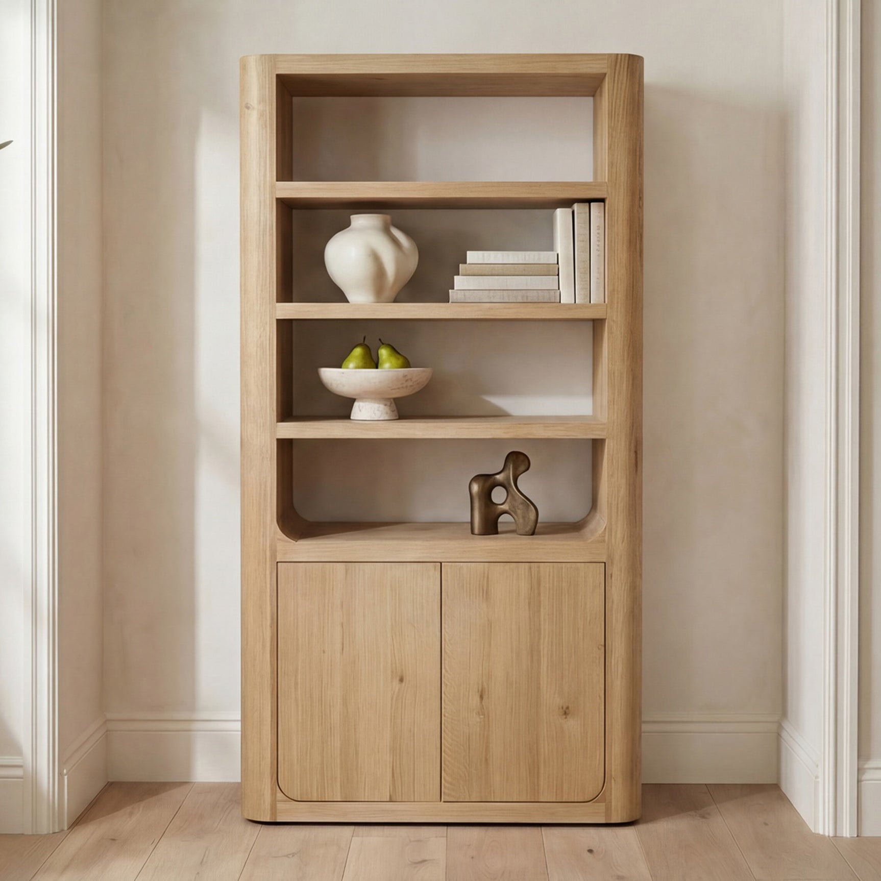 Blake Rustic Oak Tall Cabinet