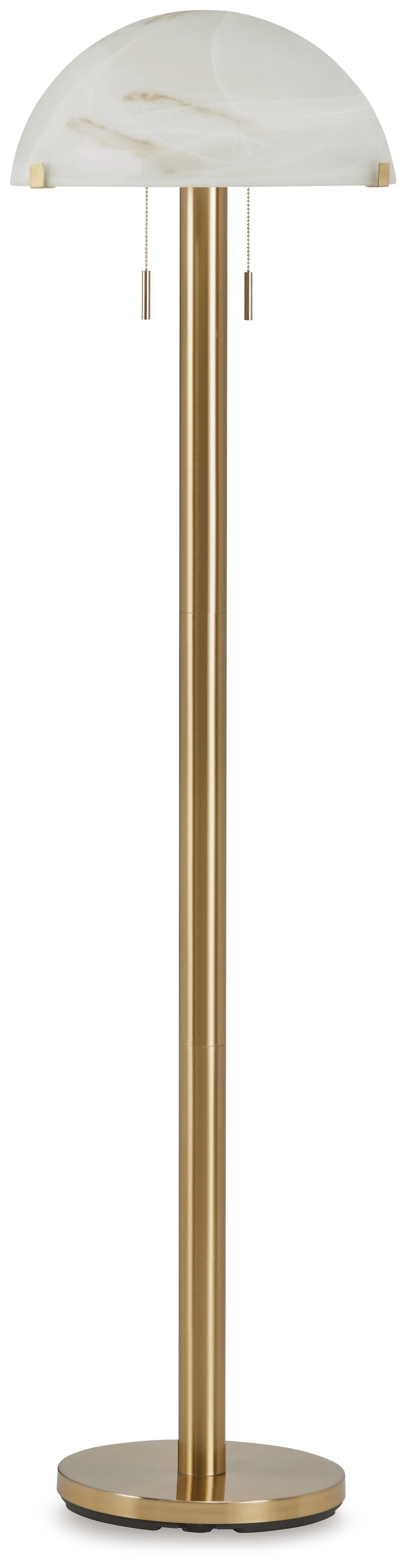 Tobbinsen Brass Finish Floor Lamp - Ornate Home