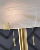Tobbinsen Brass Finish Floor Lamp - Ornate Home