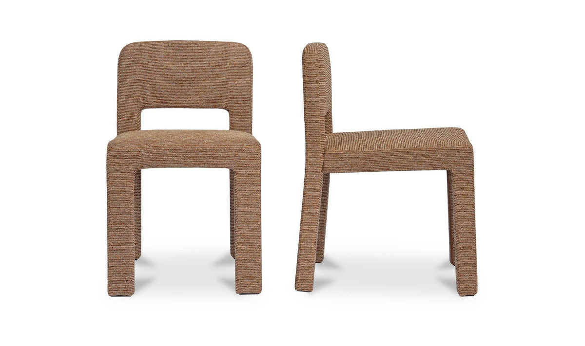 Tobi Speckled Brown Dining Chair (Set of 2) - Ornate Home