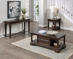 Tobias Espresso End Table - Ornate Home