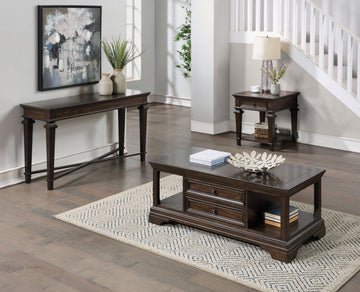 Tobias Espresso End Table - Ornate Home