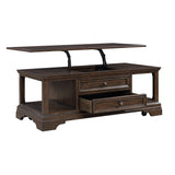 Tobias Espresso Lift Top Cocktail Table - Ornate Home