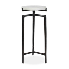 Tobias White Marble Slab Drink Table - Ornate Home