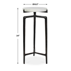 Tobias White Marble Slab Drink Table - Ornate Home