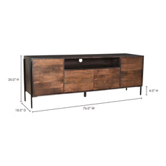 Tobin Light Brown Entertainment Unit - Ornate Home