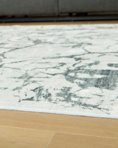 Tobinbury Gray Washable Large Rug - Ornate Home