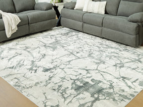 Tobinbury Gray Washable Large Rug - Ornate Home