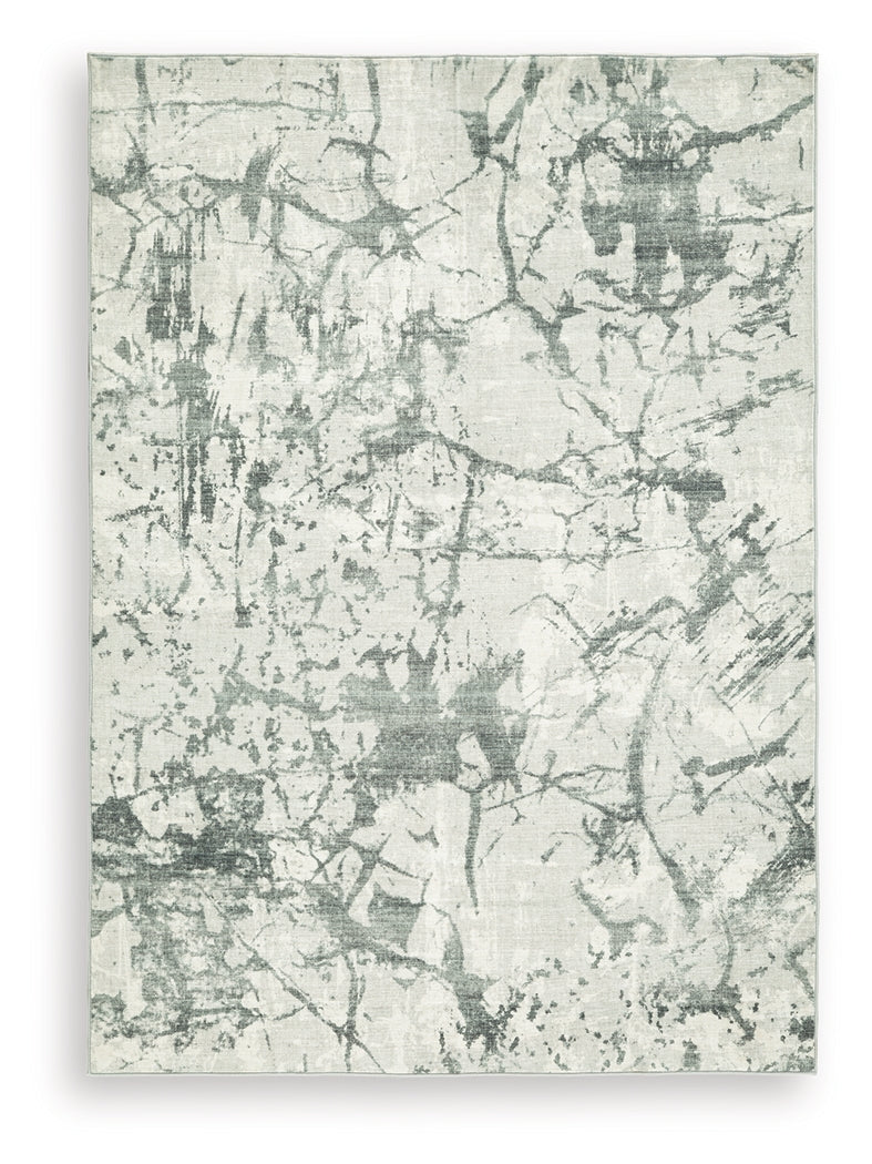 Tobinbury Gray Washable Medium Rug - Ornate Home