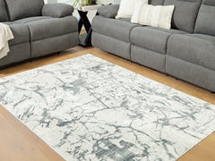 Tobinbury Gray Washable Medium Rug - Ornate Home