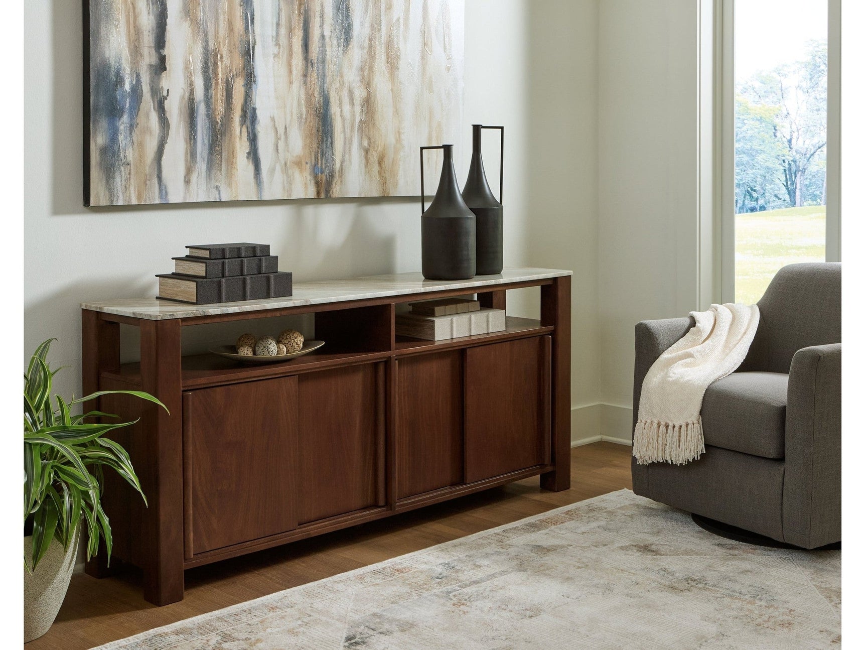 Tobinville Dark Brown Accent Cabinet (Online Special Price) - Ornate Home