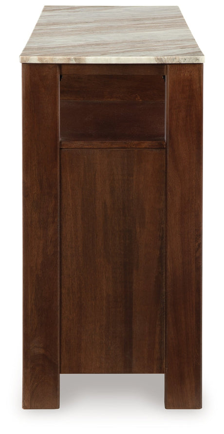 Tobinville Dark Brown Accent Cabinet - Ornate Home