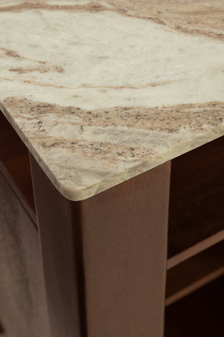 Tobinville Dark Brown Accent Cabinet - Ornate Home